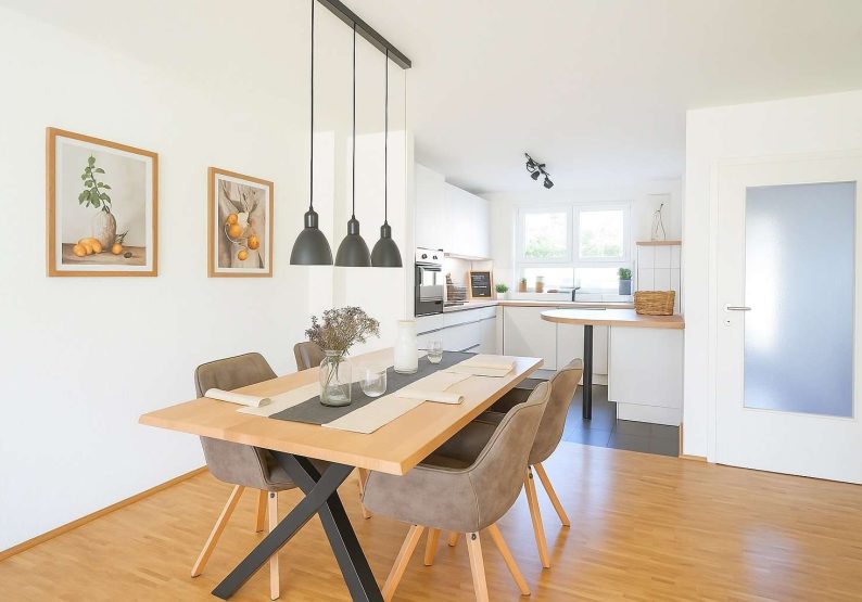 Visualisierung Musterhaus Esszimmer