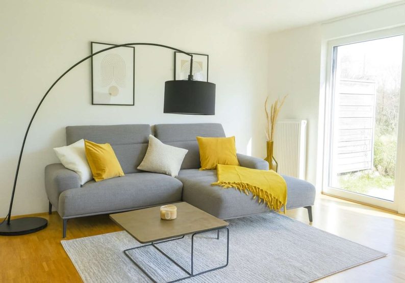 Visualisierung Musterhaus Wohnzimmer