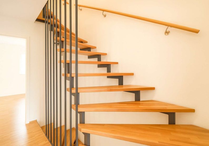 Visualisierung Musterhaus Treppenhaus