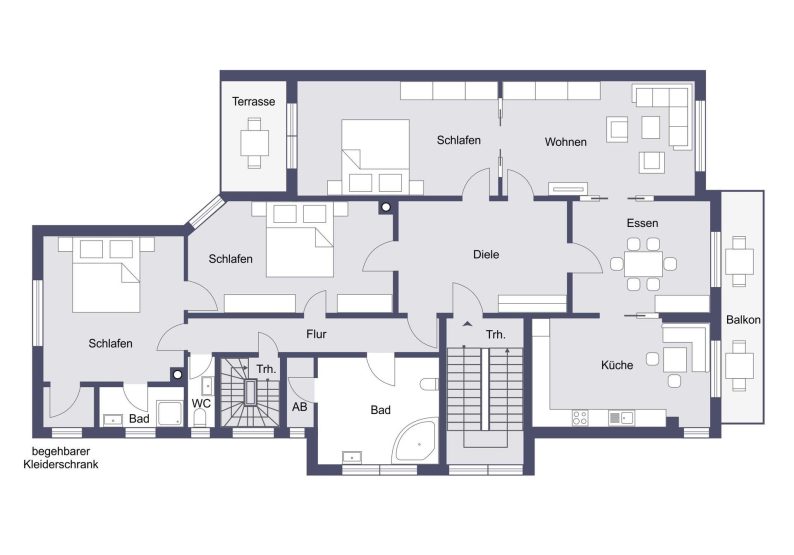 Raumaufteilung im Überblick