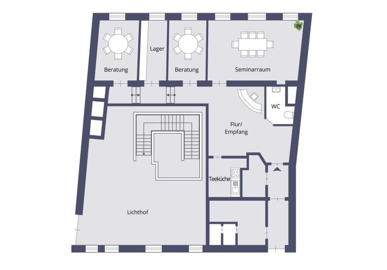 Grundriss Büro-/Praxisfläche 1.OG