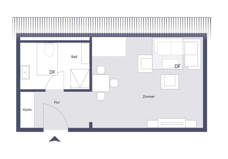 Grundriss Whg. 3. OG