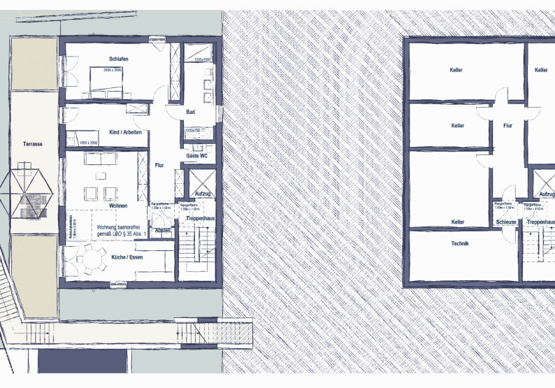 Projektiert I Grundriss EG