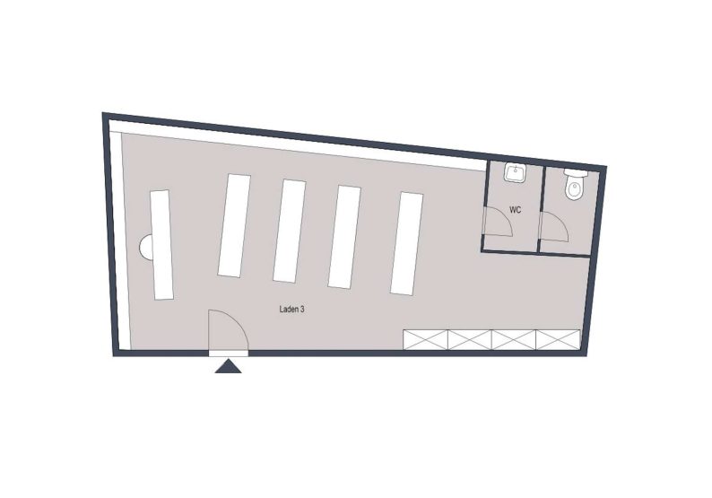 Grundriss Ladenfläche EG